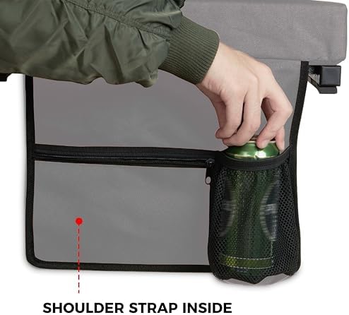 SPORT BEATS Stadium Seats with Back Support Bleacher Chairs with Back and Cushion Thick Padded Bleacher Seats Includes Shoulder Strap