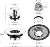 LEKEYE Shower Drain Hair Catcher | Bathtub Stopper/Strainer Stainless Steel Drain Protector