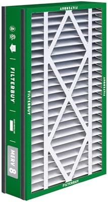 Filterbuy 16x25x3 Air Filter MERV 8 Dust Defense (2-Pack), Pleated HVAC AC Furnace Air Filters Replacement for Trion Air Bear, Lennox X0581, and More (Actual Size: 15.63 x 24.13 x 3.00 Inches)