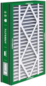 Filterbuy 16x25x3 Air Filter MERV 8 Dust Defense (2-Pack), Pleated HVAC AC Furnace Air Filters Replacement for Trion Air Bear, Lennox X0581, and More (Actual Size: 15.63 x 24.13 x 3.00 Inches)
