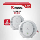 Kidde Smoke Detector, Hardwired with 10-Year Battery Backup, Interconnectable, LED Status Lights, 85 dB Alarm, 5-inches, 20SA10, 1 Pack