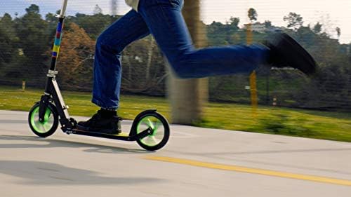 Razor A5 Lux Kick Scooter for Kids Ages 8+ - 8" Urethane Wheels, Anodized Finish Featuring Bold Colors and Graphics, for Riders up to 220 lbs