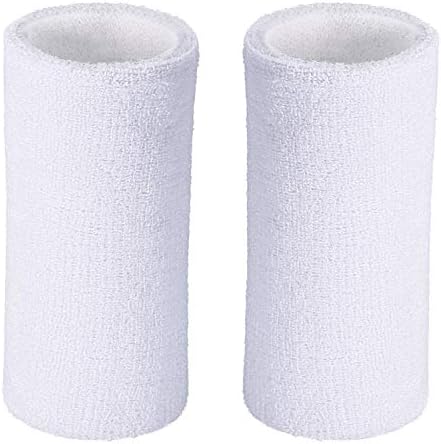 WILLBOND 6 Inch Wristbands Paris Sports Competitions Supplies Sport Long Wrist Bands Sweatband Elastic Athletic for Gym Tennis Outdoor Activity