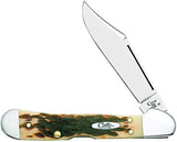 Case XX WR Pocket Knife Mini Copperlock Amber Bone W/Shield Item #133 (61749L SS) 3 5/8 inches Closed