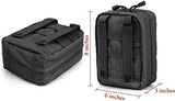 EMT Pouch MOLLE Ifak Pouch Tactical MOLLE Medical First Aid Kit Utility Pouch Carlebben (with Medical Supplies)
