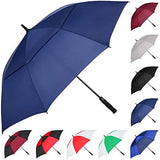 MRTLLOA 54/62/68/72 Inch Automatic Open Golf Umbrella, Extra Large Oversize Double Canopy Vented Windproof Waterproof Stick Umbrellas for Rain