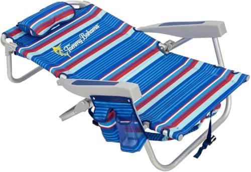 Tommy Bahama Backpack Beach Chair 2 Pack (Sailfish and Palms), Aluminum, Multicolor