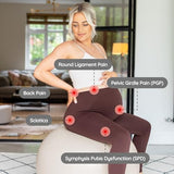 BABYGO® Birthing Ball for Pregnancy & Labor + Our Award Winning Book - Exercise, Birth & Recovery Plan, 5X Stronger Than a Yoga Ball with Eco Friendly Material