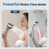 Filtered Shower Head with Handheld,High Pressure Shower Head 4 Spray Modes,ShowerHead with ON/OFF Switch for Pets,Built-in Power Wash to Clean Tub,Shower Heads Combo with Stainless Steel Hose
