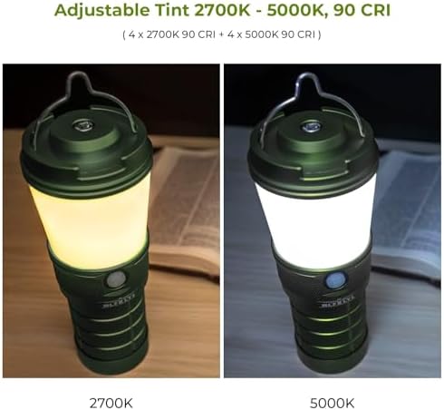 Sofirn BLF LT1 Lantern, Rechargeable Camping Waterproof Light Stepless Adjustable Color Temperature 2700K - 5000K 90 CRI, with USBA to USBC Cable and Anduril 2.0 UI (Carry Case Excluded)