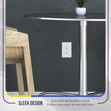 ENERLITES Screwless Duplex Wall Plate Covers, Child Safe Receptacle Outlet Covers, Size 1-Gang 4.68"x 2.93",Unbreakable Polycarbonate Thermoplastic,SI8821-W-10PCS,Glossy, White, 10 Pack