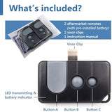2 Replacement for Sears Craftsman LiftMaster Chamberlain (139.53753) 371LM (139.53681) 971LM (139.53879) 81LM 891LM 893MAX Garage Door Opener Remote (Solidremote L-Visor-2)
