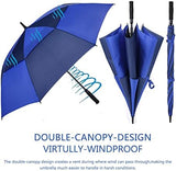 MRTLLOA 54/62/68/72 Inch Automatic Open Golf Umbrella, Extra Large Oversize Double Canopy Vented Windproof Waterproof Stick Umbrellas for Rain