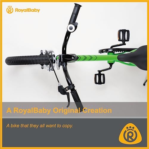 RoyalBaby Kids Bike EZ Freestyle Training Free Balance to Pedal Easy Learning Bicycle, 12-18 Inch for Toddlers to Big Kids