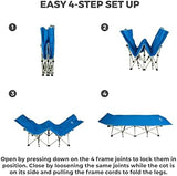 OSAGE RIVER Camping Cot for Adults - Folding Camping Cot - Portable Cots for Sleeping - Rated for 300 lbs