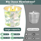 WarmEmbrace Citronella Candles Outdoor & Indoor, 40oz Large Citronella Candle 200H Burning Long Lasting, Soy Scented, 3-Wick Natural Soy Wax for Patio, Garden, Backyard, Camping, Cookout
