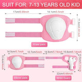 Kids Protective Gear Set Knee Pads for Kids 3-14 Years Toddler Knee and Elbow Pads with Wrist Guards 3 in 1 for Skating Cycling Bike Rollerblading Scooter