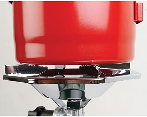 Coleman Bottletop Propane Camping Stove Portable 1-Burner Adjustable Stove with Wind Baffles Pressure Regulator and 10000 BTUs of Power; Ideal for Camping Hiking Backpacking & More