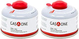 GasOne Camping Fuel Blend Isobutane Fuel Canister 100g (2 Pack)