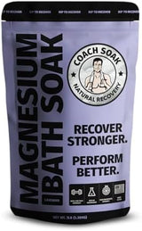 3 Pack Bundle: Coach Soak Recovery Bath Soak, Epsom Salt Bulk, Bath Salts Bulk, 3 Pack Bundle, Total of 9 Pounds (Eucalyptus, Lavender, Citrus)