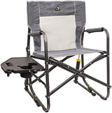 GCI OUTDOOR Freestyle Rocker Portable Folding Rocking Chair, Outdoor Camping Chair with Side Table