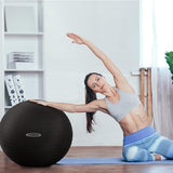 Anti-Burst and Slip Resistant Exercise Ball - Yoga, Fitness, Birthing Ball With Quick Pump, 2,000-Pound Capacity, Multiple Colors and Sizes