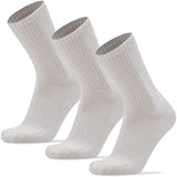 Busy Socks 3 Pack Men's Merino Wool Hiking Crew Socks Womens Warm Thick Cushioned Outdoor Athletic Socks for Walking Running
