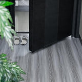 Wood Grain Peel and Stick Floor Tiles – 11.8” Width, Full Roll Length of 394" – Versatile Design for Any Space, Grey Self Adhesive Vinyl Flooring, Waterproof and Non-Slip Features