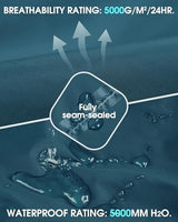 33,000ft Packable Rain Pants for Women Waterproof Pants Lightweight Rain Over Pants Outdoor Windproof Pant for Golf Hiking