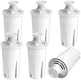 6-Pack Replacement Filter for Brita Pitcher and Dispensers,Water Filters Compatible for Britta OB03, Classic 35557, Mavea 107007, Everyday, Marina, Grand, Lake and More - APPLIANCEMATES