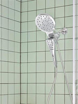 Moen Verso Chrome Round Rain Shower Head and Detachable Handshower Combination with Magnetix Docking System and 60-inch Metal Hose, 220C2