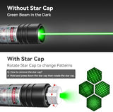 [Professional] Rechargeable Green Line Light Flashlight Long Distance Range for TV/LED/LCD Screens Tactical Flashlights Presentation Office/Outdoors/Astronomic/Construction [001]