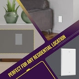 ENERLITES Blank Wall Plate Cover, Gloss Finish, Standard Size 1-Gang 4.50" x 2.76", Polycarbonate Thermoplastic, Electrical Covers for Unused Outlets/Switches, 8801-W-20PCS, White (20 Pack)