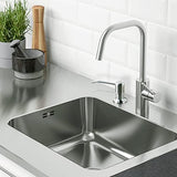 Soap Dispenser for Kitchen Sink(Brushed Nickel),Stainless Steel Countertop Dish Soap Dispenser Pump with 47 '' Extension Tube kit