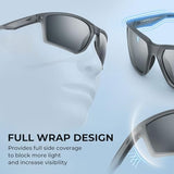 KastKing Osage Polarized Sport Sunglasses for Men and Women, Ideal for Driving Fishing Cycling Running, UV Protection