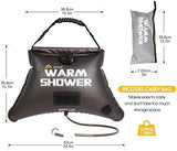 Solar Showers,3rd Generation Outdoor Shower Bag,A Model of Durability,4 Gallon/15L- Portable Shower for Camping,Camp Shower kit with hot Water.