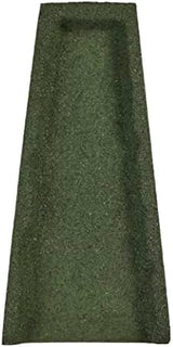 Rubberific Premium Rubber Downspout Splash Block, Rain Guard, Stone Textured Drain Extender (Green)