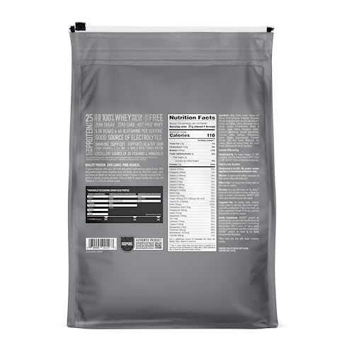 Isopure Zero Carb 100% Pure Whey Isolate Protein Powder, Lactose Free, Gluten Free, With Vitamins, Cookies & Cream, 25g Protein Per Serving, 7.5 Lbs, 110 Servings (Packaging May Vary)