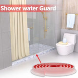 New Collapsible Shower Threshold Water Dam, Self Adhesive Silicone Waterproof Barrier Bathroom and Kitchen Water Strip Dam Shower Guard for Dry And Wet Separation Caulk Seal Strip Edge Trim(TM)
