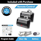 Garage Stop 2X for 891LM Chamberlain Craftsman Liftmaster Garage Door Opener Remote Replacement, 1993 to Present Garage Clicker, Universal Garage Door Opener Remote