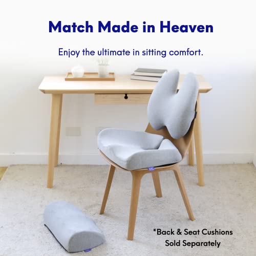 C CUSHION LAB Ergonomic Foot Rest for Under Desk - Patented Massage Ridge Design Memory Foam Foot Stool Pillow for Work, Home, Gaming, Computer, Office Chair - Footrest for Back & Hip Pain Relief