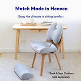 C CUSHION LAB Ergonomic Foot Rest for Under Desk - Patented Massage Ridge Design Memory Foam Foot Stool Pillow for Work, Home, Gaming, Computer, Office Chair - Footrest for Back & Hip Pain Relief