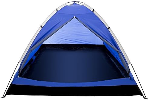 2-Person Tent – Water-Resistant Dome Tent with Removable Rain Fly and Carry Bag for Camping, Backpacking, Hiking, and Festivals by Wakeman (Blue)