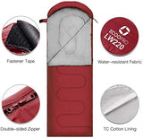 ECOOPRO Warm Weather Sleeping Bag - Portable, Waterproof, Compact Lightweight, Comfort with Compression Sack - Great for Outdoor Camping, Backpacking & Hiking-83 L x 30" W Fits Adults