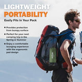 POWERLIX Camping Sleeping Pad with Built in Pillow, Ultralight Camping Mattress Airpad for Outdoor Backpacking Hiking Travelling, Compact Self Inflating Camping Mat, Foot Pump to Inflate