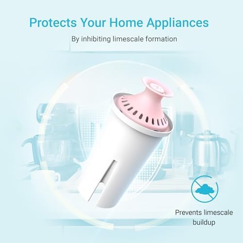 AQUA CREST Magnesium Water Filter, Intended for Brita® Pitchers and Dispensers, Everyday, UltraMax, Metro+, XL and More, 2 Months, Reduces Chlorine, 6 Count