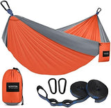 Kootek Camping Hammock 500 lbs Capacity, Portable Hammocks with Tree Straps & Attached Carry Bag, Camping Essentials Gear, Perfect for Outside Indoor Hiking Beach Backpack Travel