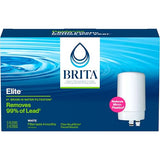 Brita Replacement Water Filter for Faucet Mount, Removes 99% of Lead, Sink Filtration System, White, 3 Count