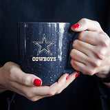 Rico Industries NFL Football 16 oz Team Color Laser Engraved Speckled Ceramic Coffee Mug