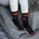 For Bare Feet Men's NFL 4-Stripe Deuce Performance Crew Socks